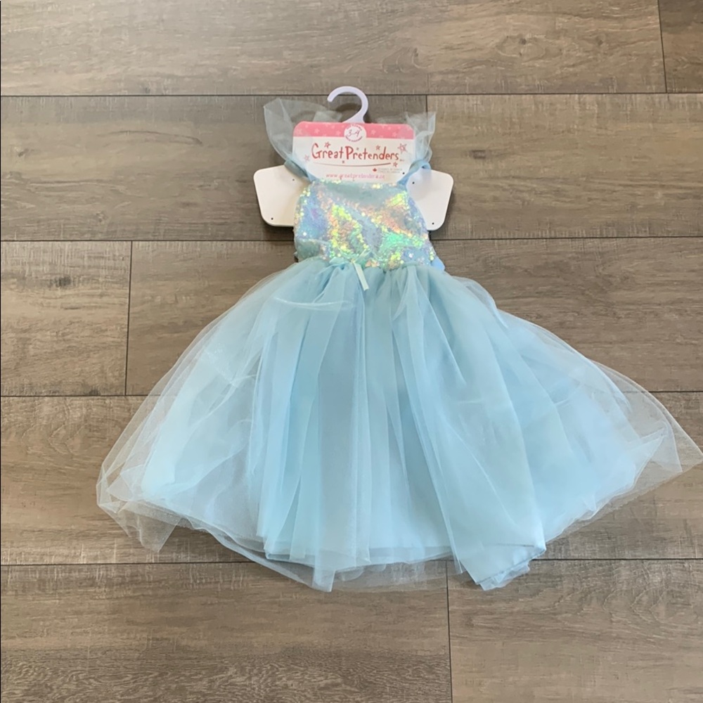 Blue Theater Princess Costume with Tulle Skirt